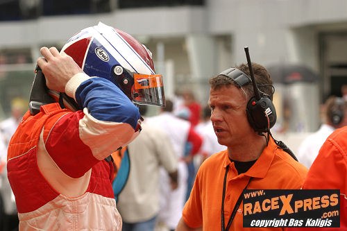 Jos Verstappen met teambaas Jan Lammers
